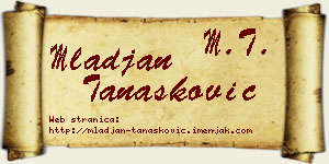 Mlađan Tanasković vizit kartica